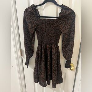 Leopard print dress